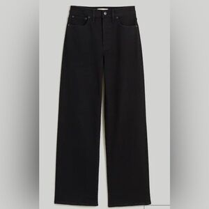 Madewell The Perfect Vintage Wide Leg Jean Size 26 Black Wash